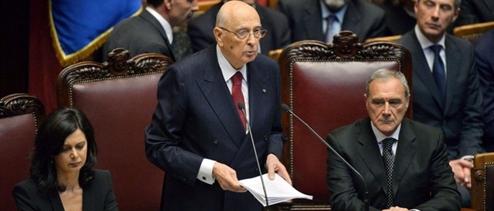 Giorgio Napolitano giuramento e insediamento