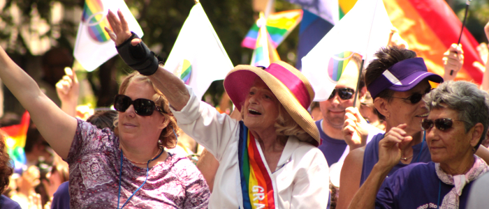 Edith Windsor al Pride di New York