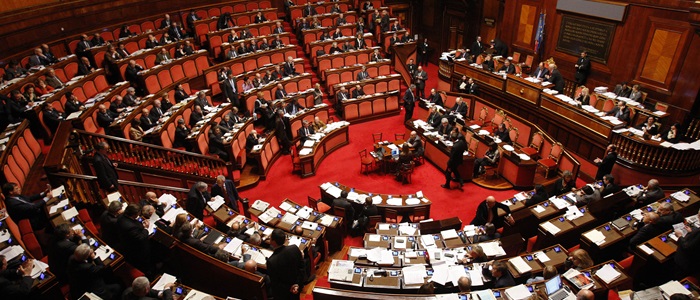 L'Aula del Senato a Palazzo Madama