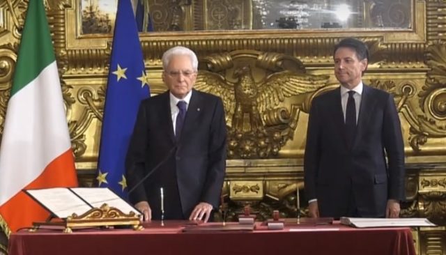 Giuramento governo Conte diretta