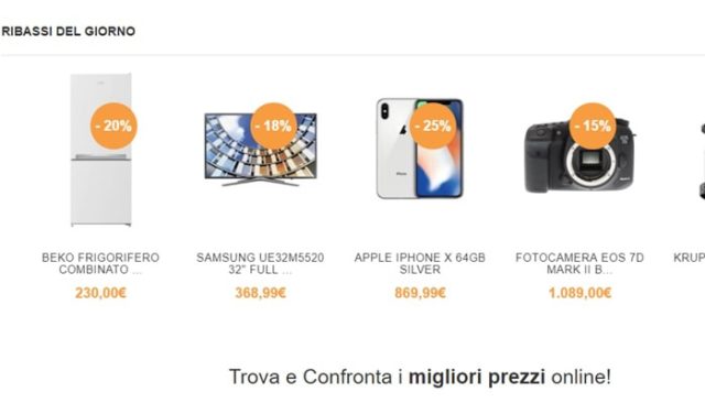 Comparatore prezzi online