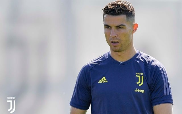 Cristiano Ronaldo training Ajax-Juve