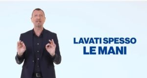 Lo spot di Amadeus sul Coronavirus Amadeus spot Coronavirus