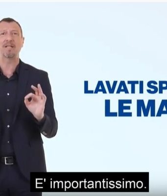 Lo spot di Amadeus sul Coronavirus Amadeus spot Coronavirus