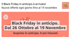 Amazon anticipa il Black Friday 2020: 24 giorni di sconti a partire da oggi Black Friday Amazon 2020