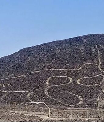 Perù: trovato a Nazca un gatto disegnato di 37 metri Gatto di Nazca